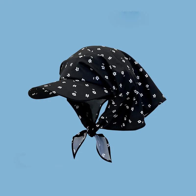 Nuovi Cappelli con Fazzoletto Personalizzati a Colori Coordinati per Donne Estate Viaggio Protezione Solare Versatili Moda con Cinturino Cappelli da Sole Uomini