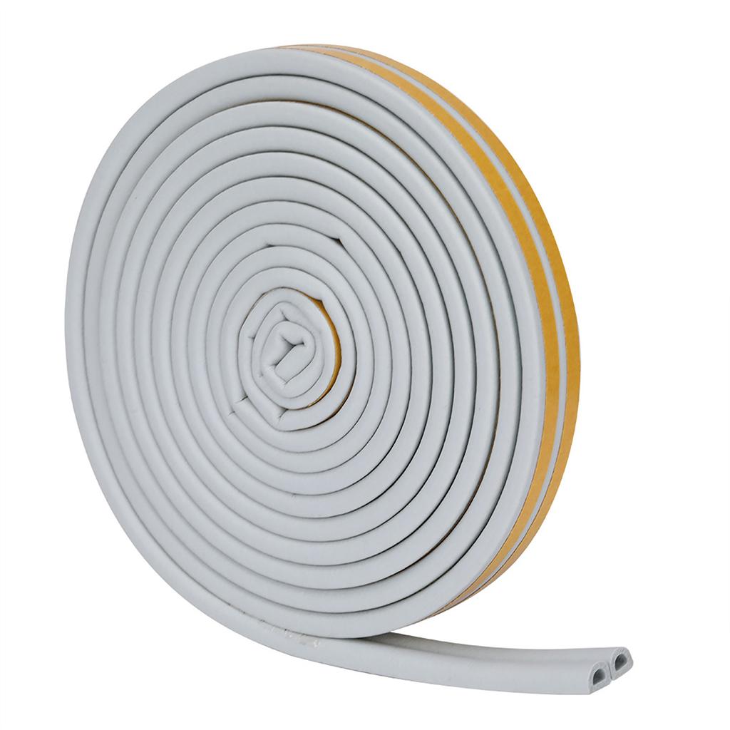 5 Meter 9*6mm Selbstklebendes Türfenster Schalldämmung Dichtungsstreifen Gummi   (Braun)