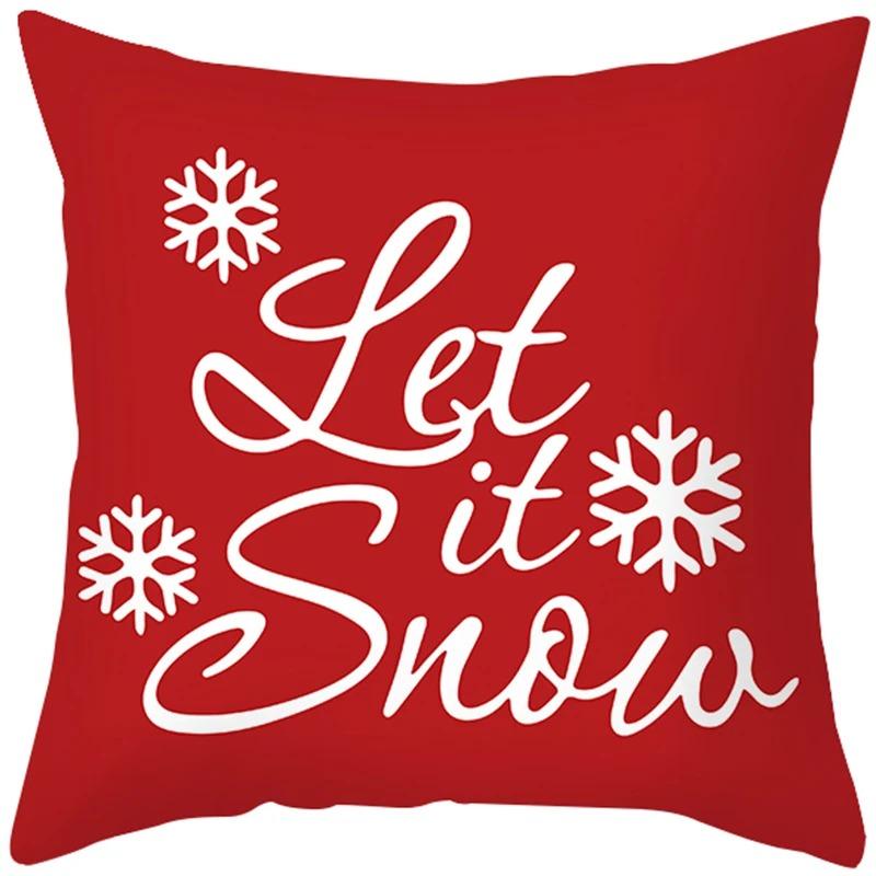 Christmas Themed Pillowcases Car Accessories Office Santa Claus Living Room Sofa Home Pillowcases