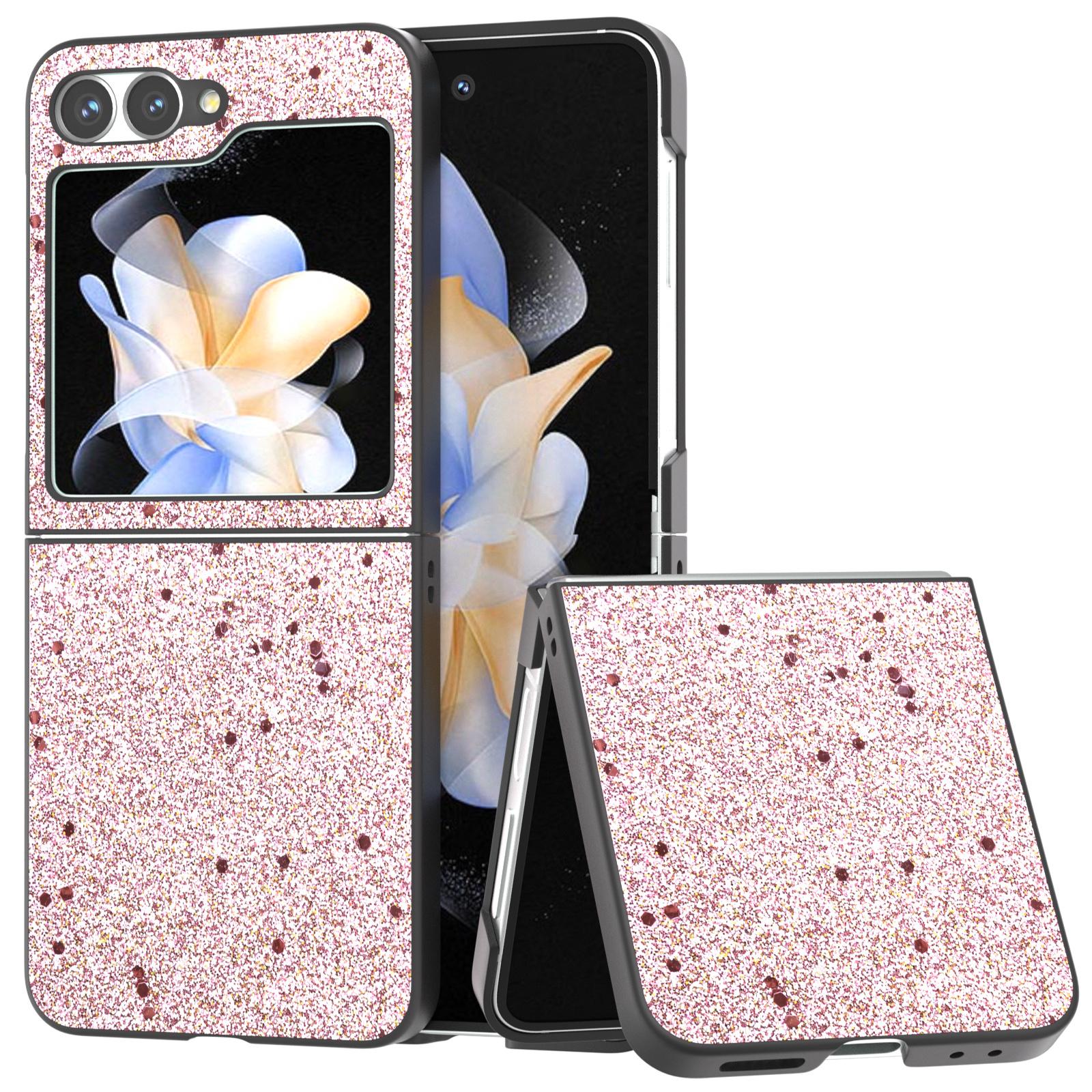 

For Samsung Galaxy Z Flip7 FE 5G/Z Flip6 5G Case Glitter Leather+PC Phone Cover B