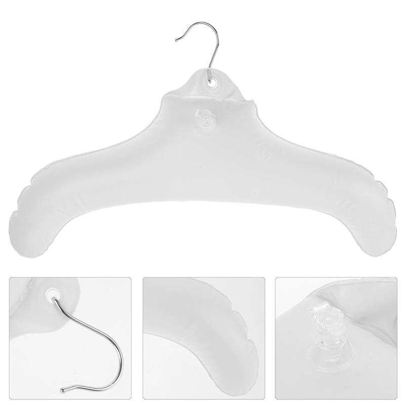 

3 Pcs Drying Rack Travel Hanger Inflatable Hangers Pendant Coat White Clothes Shirt For Closet Plastic Pendant Drying 44.00X25.00X0.30CM белый