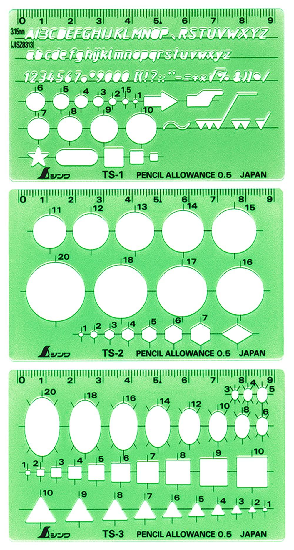 

Shinwa Sokutei Template General Comprehensive Ruler 66034 синій