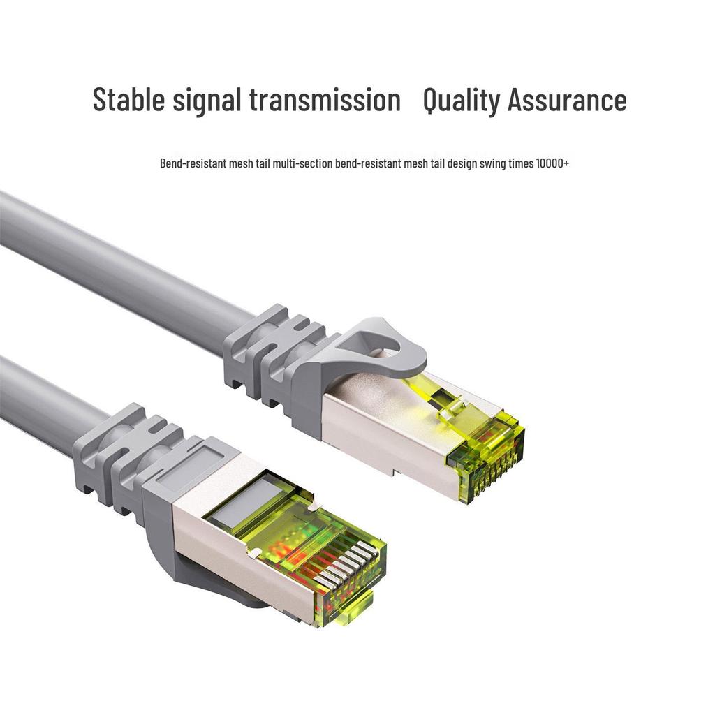 High-Speed Cat 7 Unshielded Gigabit Network Patch Cord for Smart Home & POE Monitoring