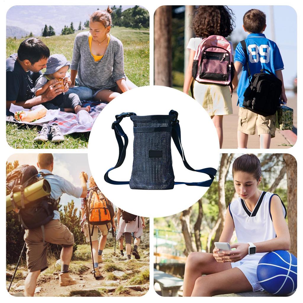 Water Bottle Bag Water Bottle Pouch With Strap Fashionable Sleeve With Adjustable Rope For Workout Shopping Road Trip Camping