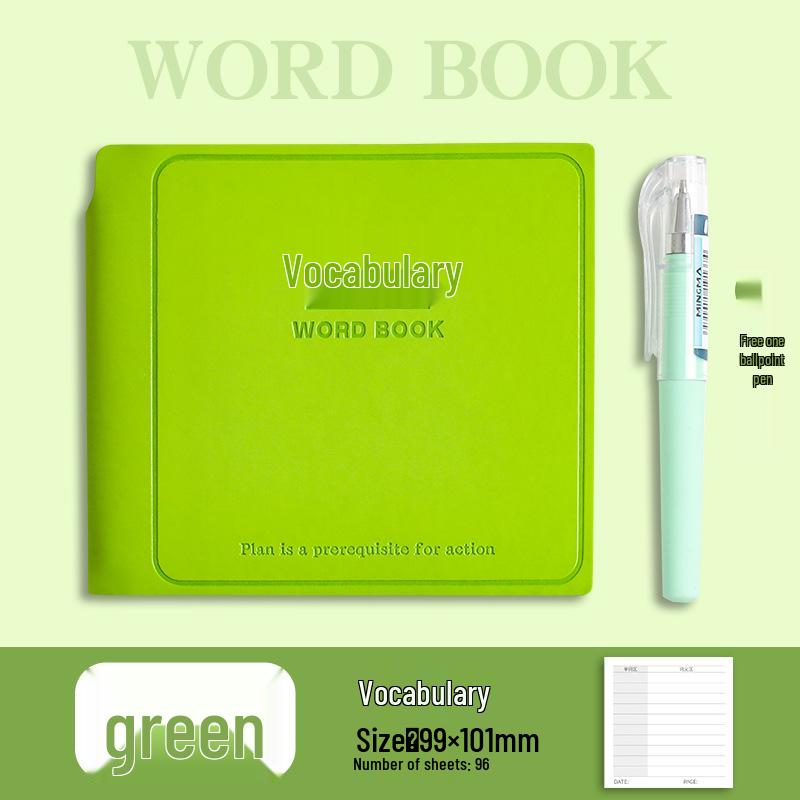 Hardcover Student Planner & Vocabulary Log for Daily Habits and Homework