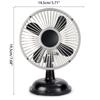 Summer Oscillating Small Fan Retro 2-Speed USB/AA Battery Powered Desk Fan 5.7inch Table Fan for Work Office Dormitory