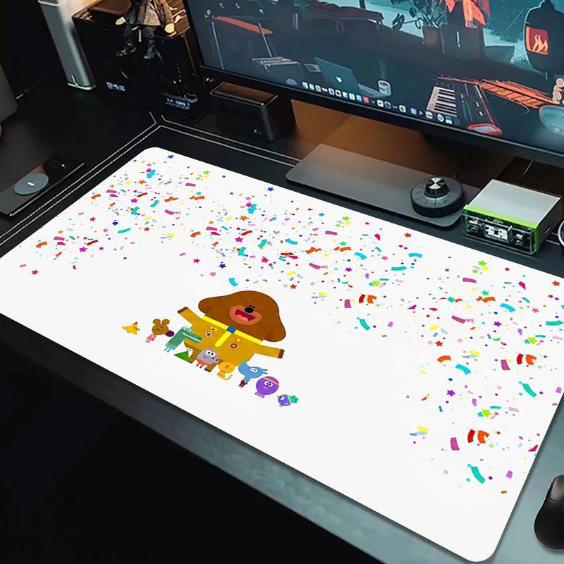 Hey Duggee Large Size Mouse Pad Large Gaming Table Cushion Non-slip Laptop Tablet Big Mousepad XXL Mat Mini PC Playmat With Lock edge