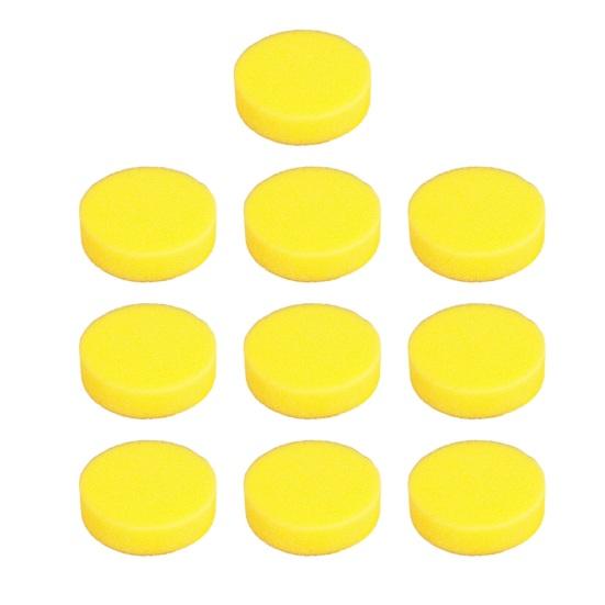 

10Pcs Car Waxing Sponge Scratch Free Round Automotive Cleaning Waxing Polishing