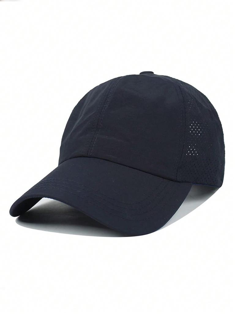 Women's Sports And Leisure Crossed Horsetail Hat Outdoor Mesh Quick Drying Sunshade Half Sky Top Hat Baseball Hat