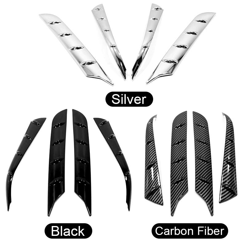 For Toyota Highlander XU70 Kluger 2020-2024 2024 ABS Car Boot Lip Trim Rear Roof Trunk Spoiler Wing Tail Air Deflector Sequins