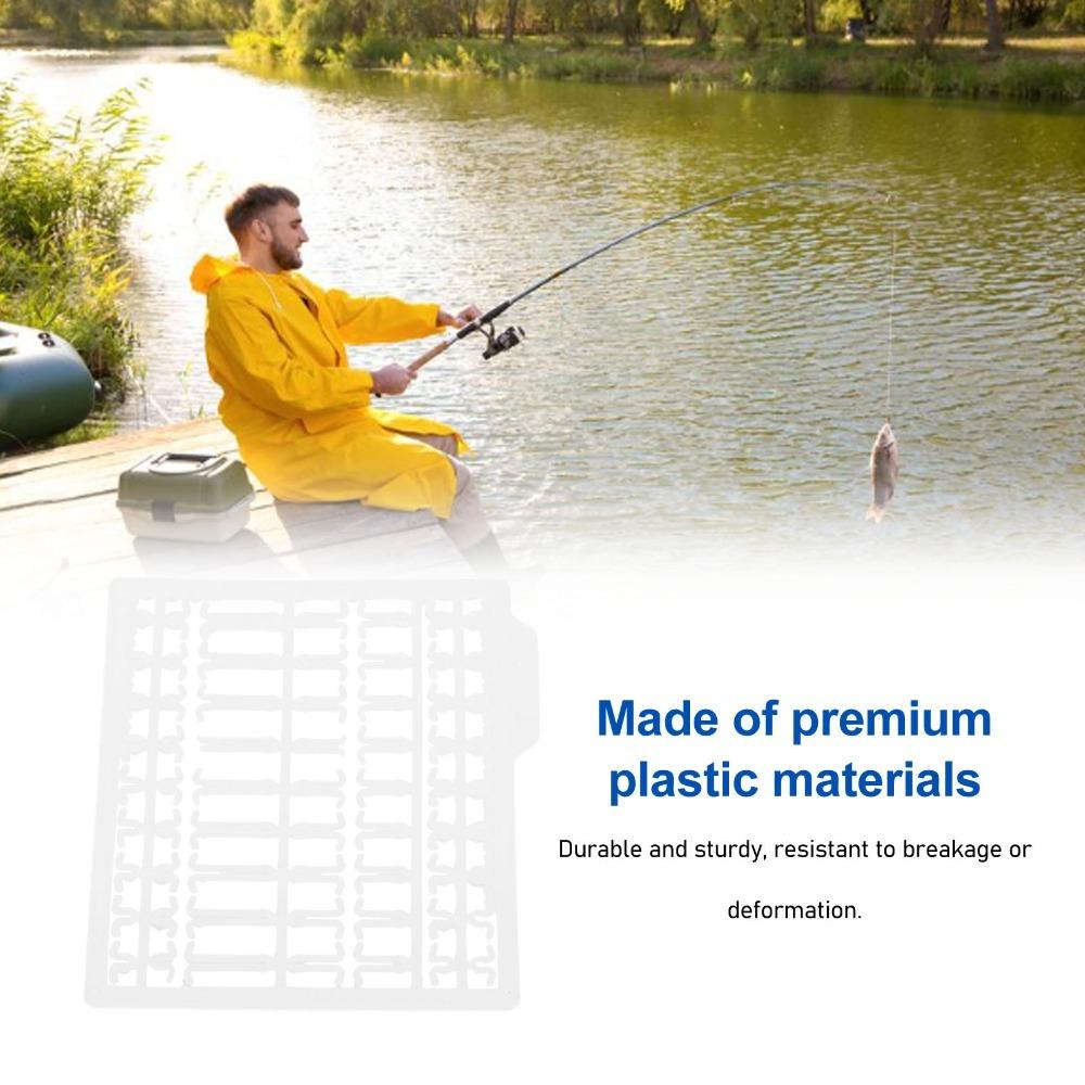 

30 Sheets Lightweight Carp Fishing Bait Stoppers Plastic Bait Stoppers Boat Fishing белый