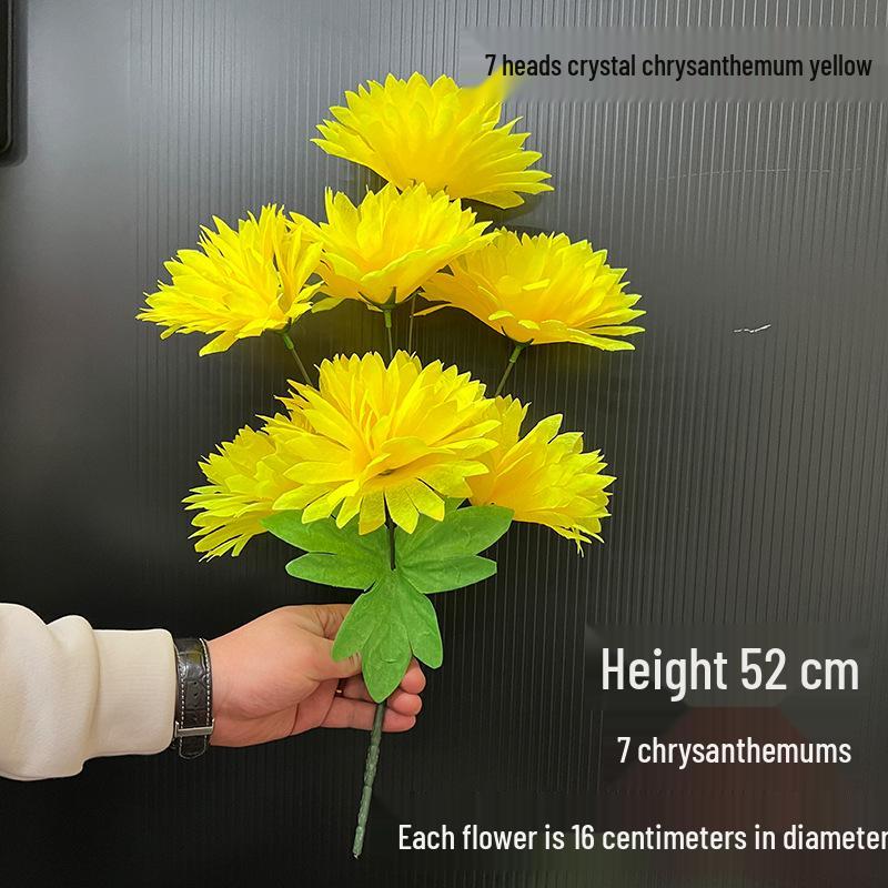Qingming Chrysanthemenstrauß: Seidenblumen (künstlich) für das Gräberfegen und Friedhofsgedenken