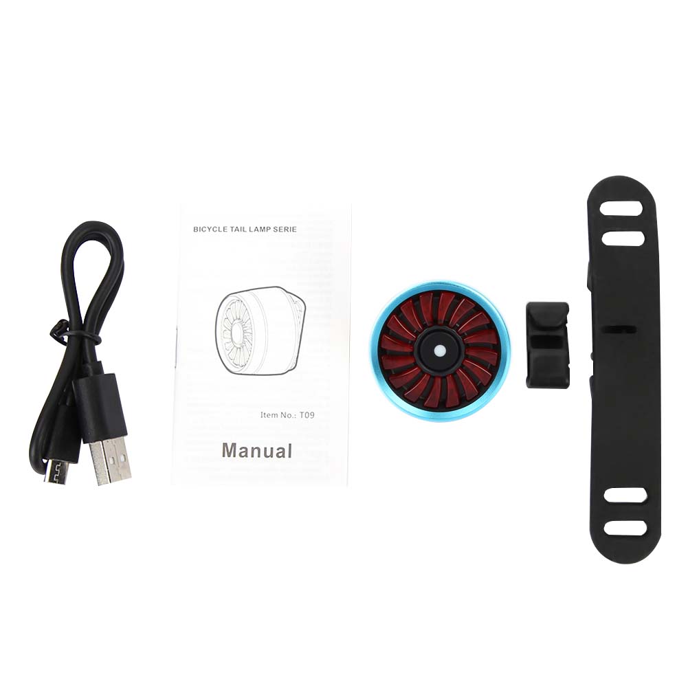 USB Charging Intelligent Brake Sensing Warning Taillight(Red)