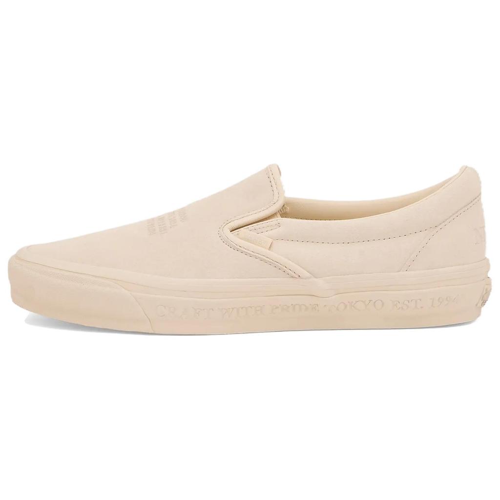 Vans Neighborhood X Slip-On 98 Versatile Comfortable Durable Low-Top Skate Shoes Unisex Sneakers Beige VN000EDG7VJ