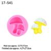 Stampo in silicone a forma di fungo per fondente e argilla Decorazioni per torte da favola