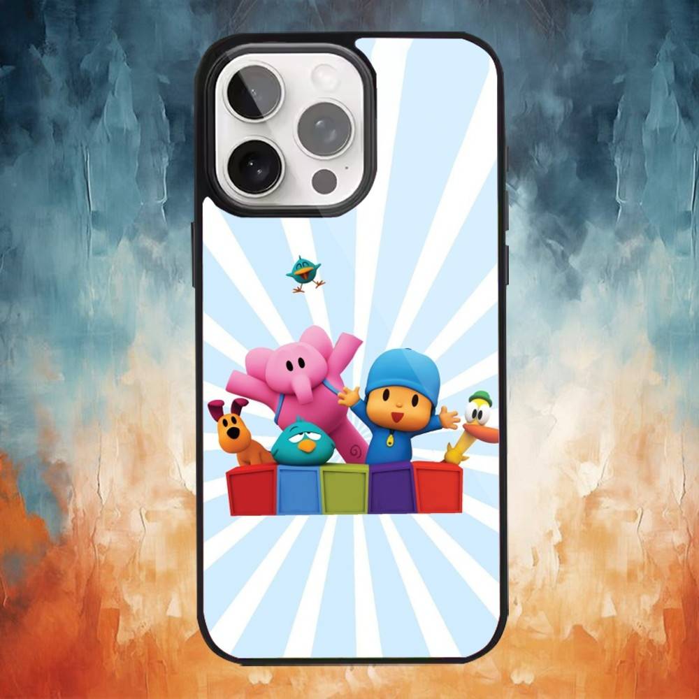 Cartoon niedliche P-Pocoyo Handyhülle Für iPhone 17 16 15 14 13 12 Pro Max Plus für Magsafe Spiegel Kabellose Magnetische Abdeckung