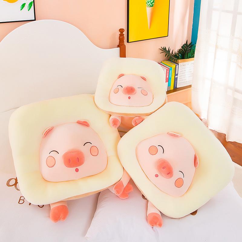 Kreativer Toast Schwein Plüschpuppe Heilendes Rosa Schwein Langes Kissen Kissen Mädchen Urlaubsgeschenk Event