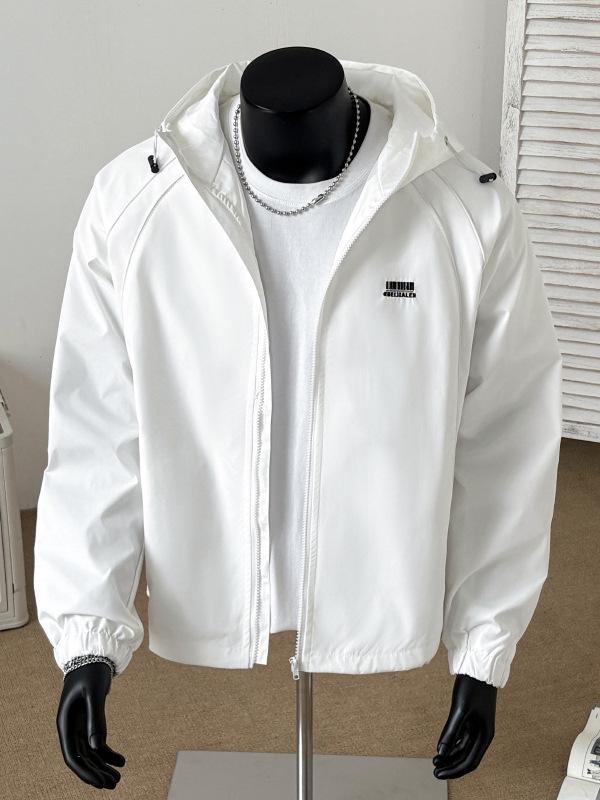 Men's 2025 Trendy Hooded Windbreaker Jacket: Casual, Loose Fit for Autumn/Winter