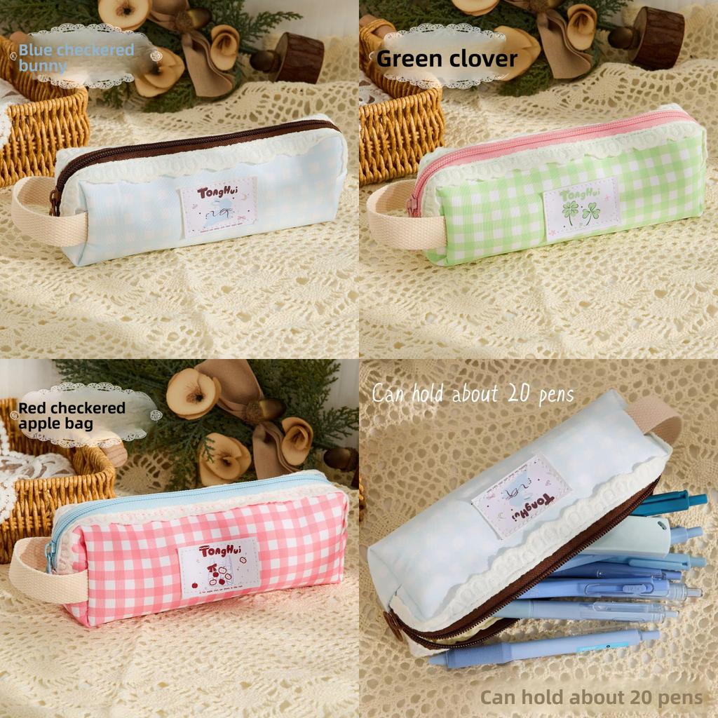 Girl Pencil Case With Polyester Mesh Large Capacity For School And Office Use