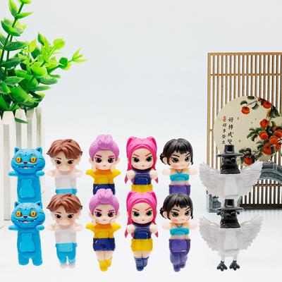 Kpop Demon Hunters Collect Mini Anime Figure Ornament Blind Box Derpy Tiger Rumi Mira Zoey Sussy Doll Christma Birthday Fan Gift
