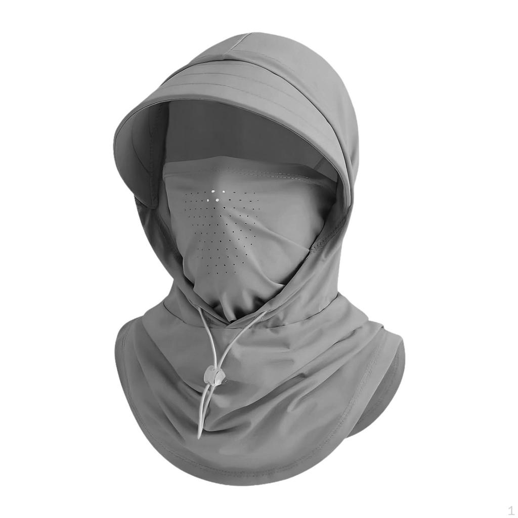 Balaclava Face Full Cover Breathable Hat Cap with Wide Brim for Men Women Running