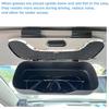 Car Glasses Box Portable Car Sunglasses Holder In The Car Driving Glasses Holder Eyeglass Case Sun Visor Car Lenses Holder