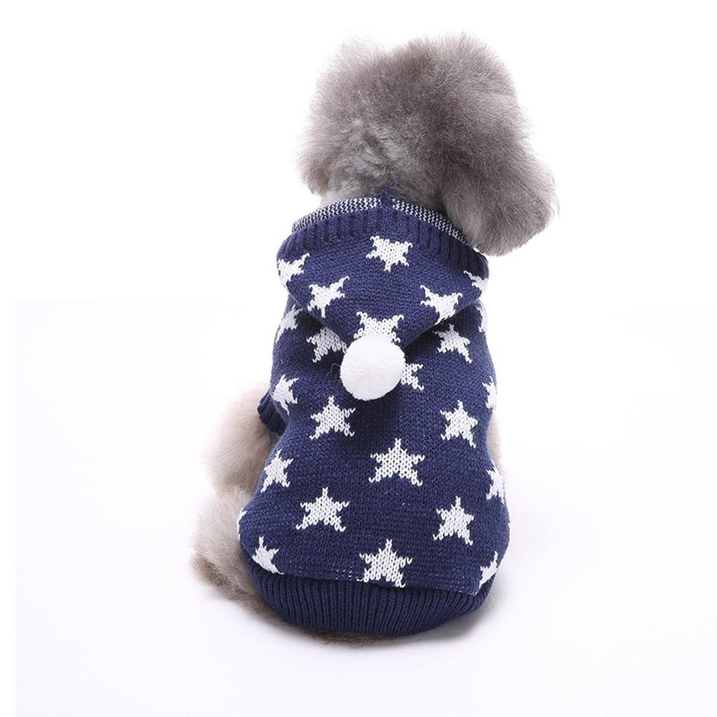Feiertags-Cartoon Clown Weihnachts-Hunde-Pullover Haustier Winter-Strickwaren Warme Kleidung