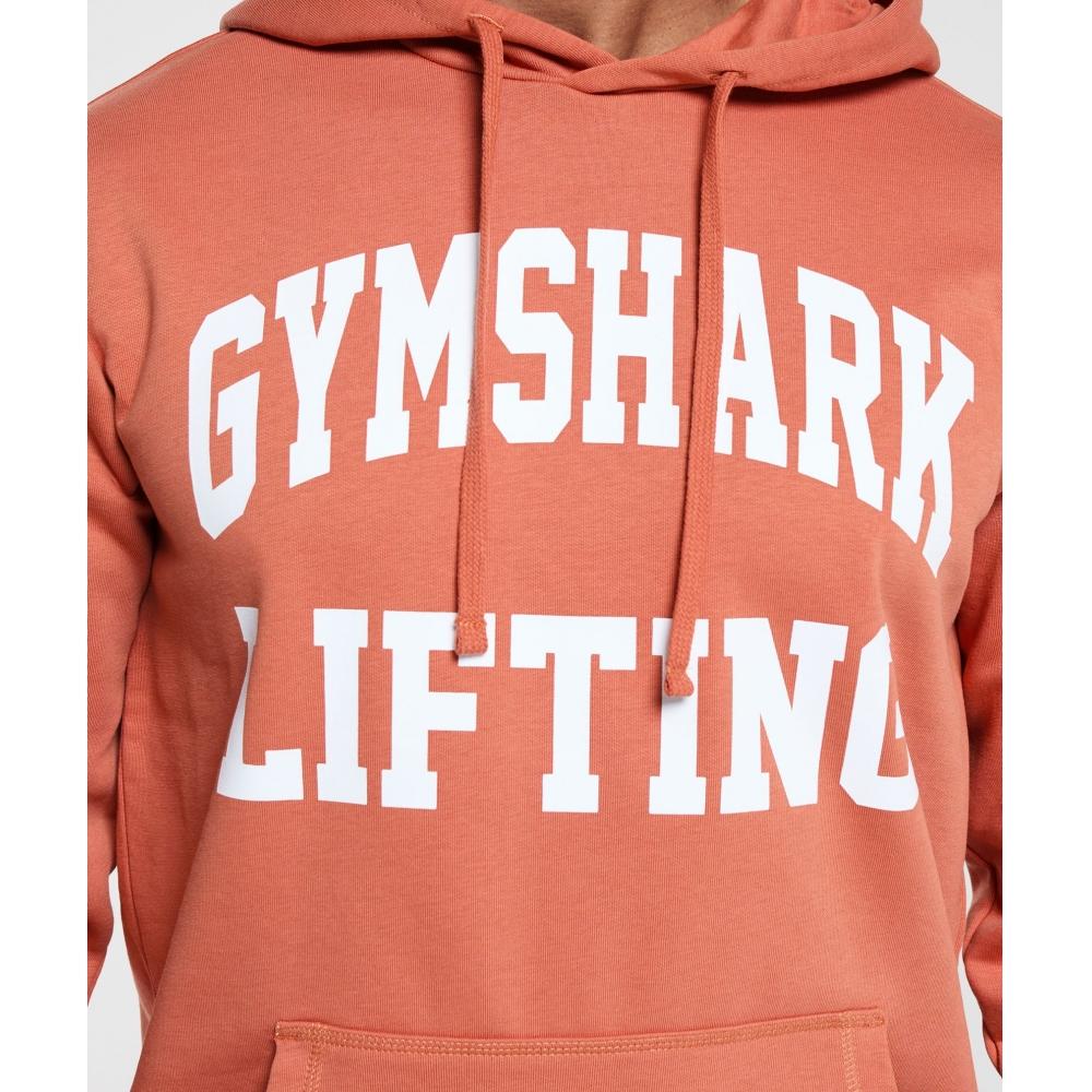 Gymshark Lifting Club Hoodie Terracotta Orange A5a4e Obp2