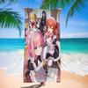 B-Bocchi The Rock Bath Towel Microfiber Soft Water Absorbing Breathable For Girl Kids Decorative Cartoon Beach Towel