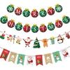 Youchicnow Christmas Decorations 4 Types Nordic Style Ornaments Wall Outdoor Garland Stickers Luxurious Elements Including Stockings Santa Claus Candy