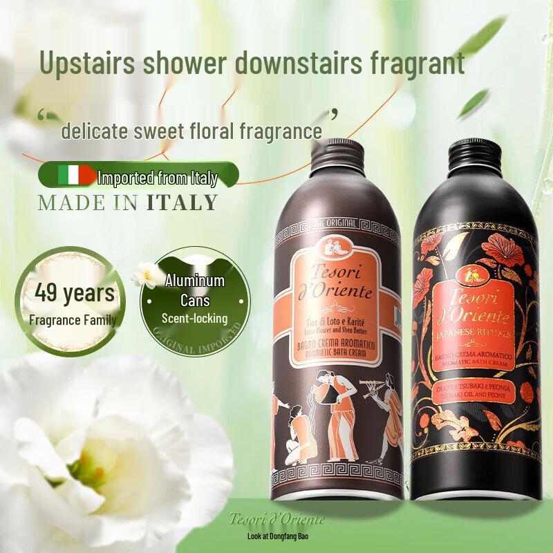Oriental Gem Water Lily & Camellia Scented Shower Milk Set