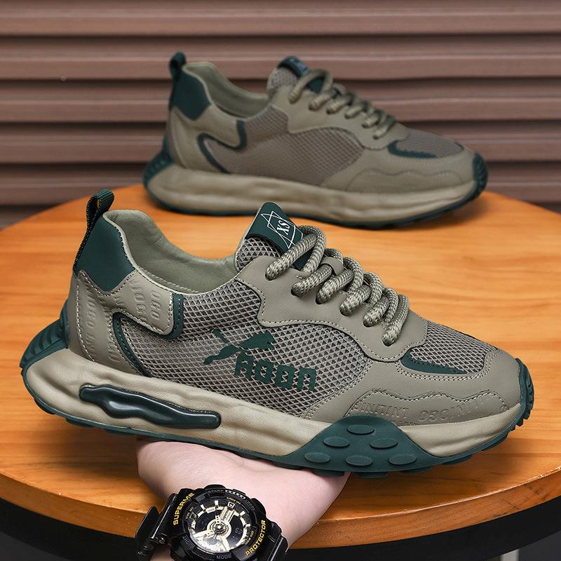 

Men s shoes 2025 summer new fashion versatile high-end dad shoes youth mesh breathable trendy sports shoes 39