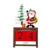 DIY Santa Calendar Ornaments Wooden Christmas Gift Ornaments  Festive Atmosphere