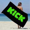 Kick Beach Towel Microfiber Beach Towel Super Soft & Absorbent for Bath, Beach, Travel  Bath Time Accessory, Fan gifts