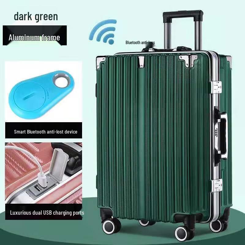 ZhengZhi 28-inch Aluminum Frame Hardside Spinner Suitcase