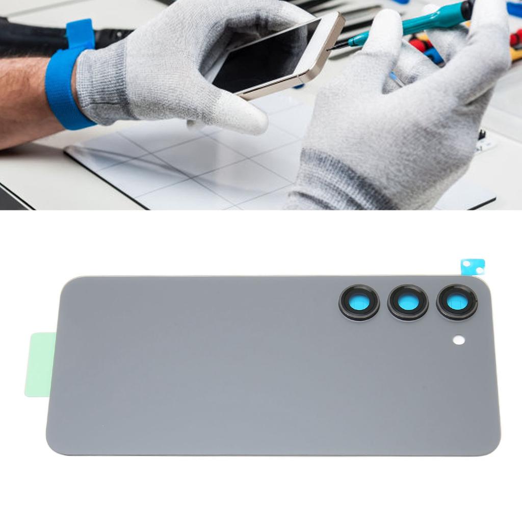 Replacement Back Glass Phone Rear Glass Housing with Pre Installed Camera Lens Tape for 3