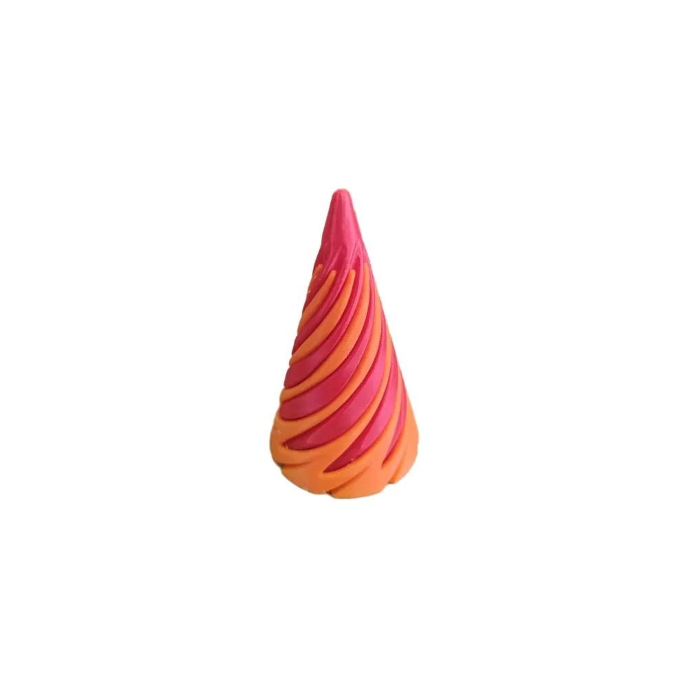 

3D Printing Spiral Cone Pyramid Decompression Toy Creative Crossing Sculpture Stress Relief Gift