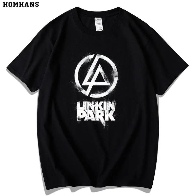 Hot Sale Red Han Linkin Park Short-sleeved T-shirt Men Women European and American Rock Band Tide Cotton Loose Casual Oversized Top Summer New Tee