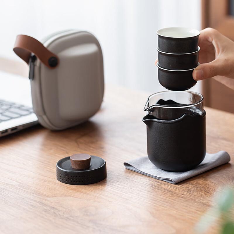 Portable Ceramic Travel Tea Set