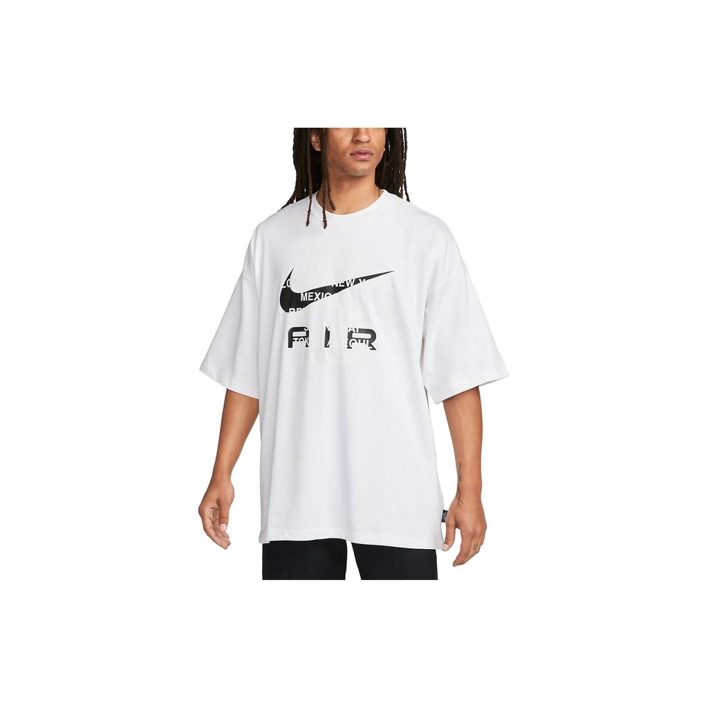 New Nike Drop Shoulder Sleeve T-Shirt Men's White FD1250-100