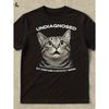 Humorous T-Shirt Featuring an Undiagnosed Cursed Cat Meme - Ironic Print of a Tabby Cat'S Face with The Phrase 'Undiagnosed But Something'S Off',