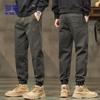 ROMON Men's Loose Fit Thickened Casual Cargo Pants