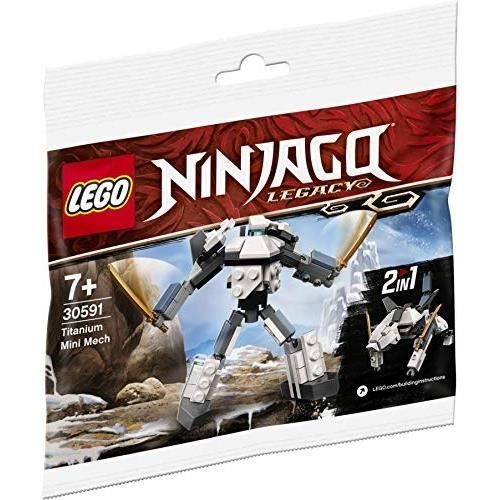 LEGO - Ninjago - Mini Mech en titane - 77 pièces - Polybag - Sac de collection