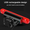 USB Rechargeable Bicycle Warning Red Light Bike Tail Light Bike Rear Lamp Safety Night Cycling