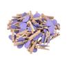 25/50Pcs Heart Wooden Clothespins, Colorful Mini Clips with Natural Jute Twine for DIY Crafts & Photo Display
