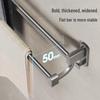 Space Aluminum Punch-Free Bathroom Towel Rack with Shelf