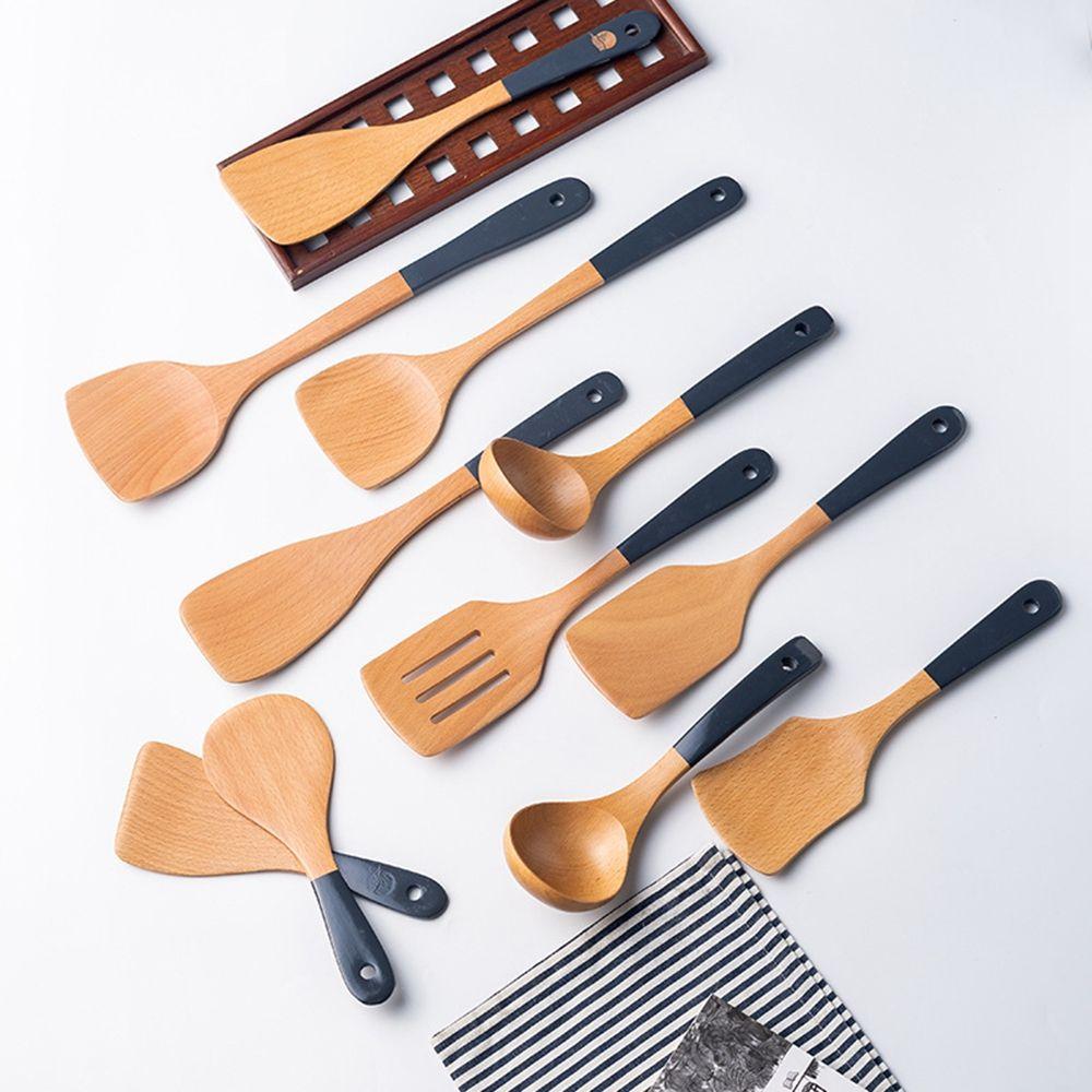 

Reusable Cooking Tableware Cookware Rice Colander Rice Scoop Soup Ladle Spatula Strainer Spoon 2