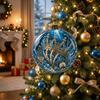 Skeleton Design Luminous Crystal Ball Pendant Christmas Ball Ornament  Festival Atmosphere