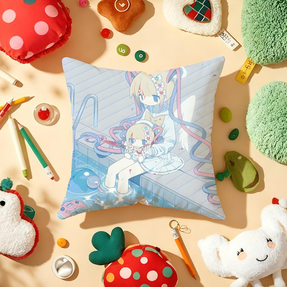 Needy Girl S-Streamer O-Overloa Cushion Cover Plush Fabric Soft Double-Sided Printed Sofa Warm Winter Home Gift Pillow Cover