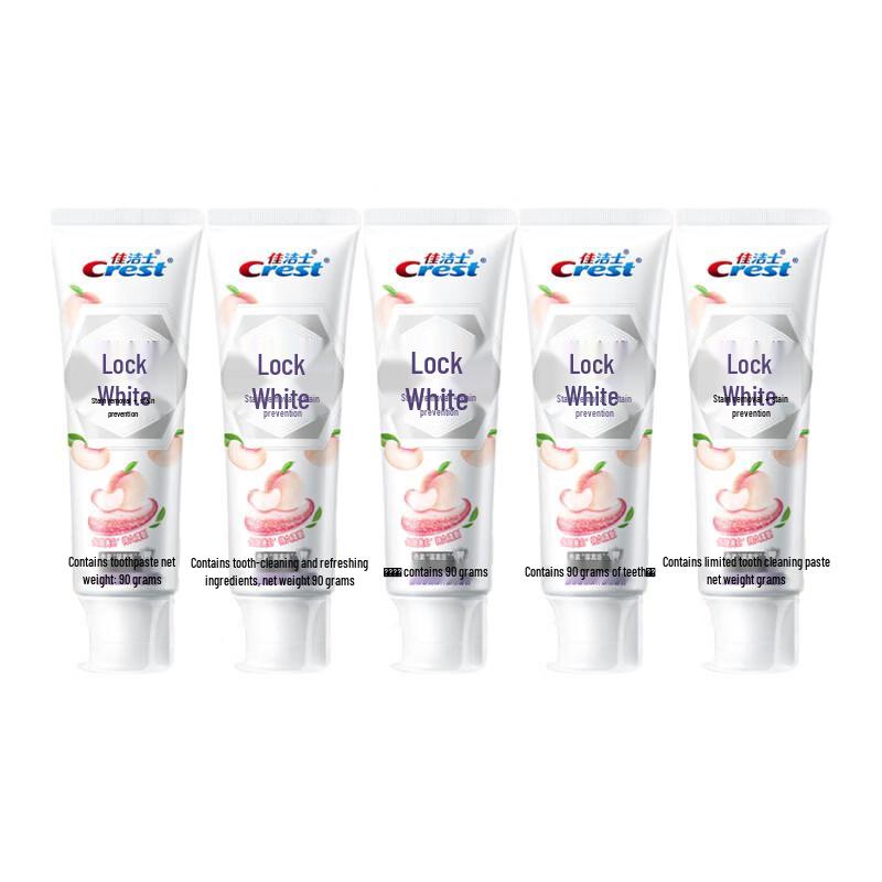 Crest Dual-Color Whitening Toothpaste - Okayama White Peach